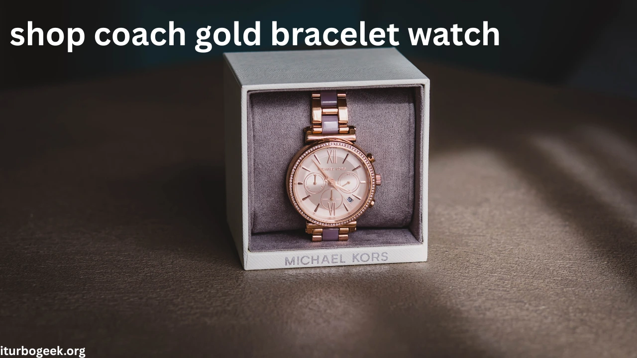 shop coach gold bracelet watch